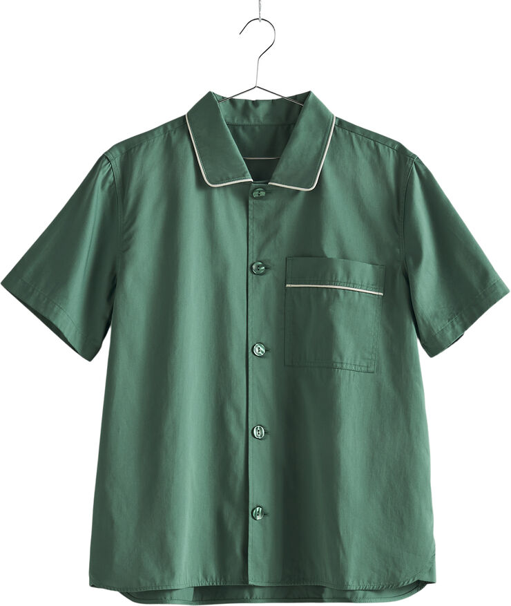 Hay Outline Pyjama S/S Shirt-M/L-Emeral Emerald green