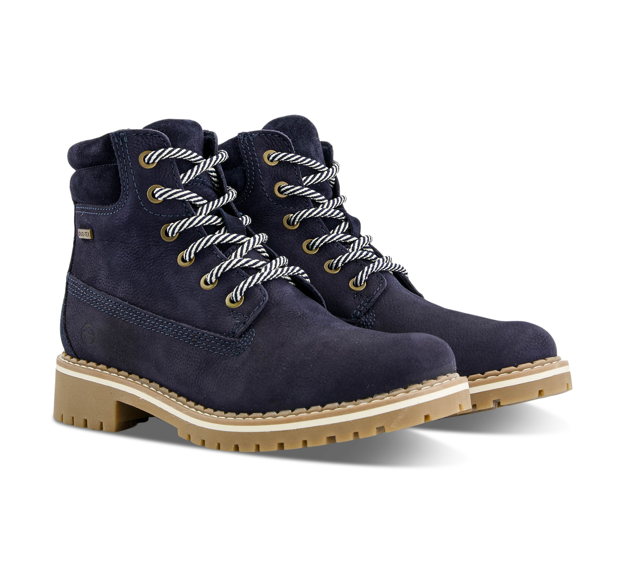 Tamaris Schnürstiefel blau