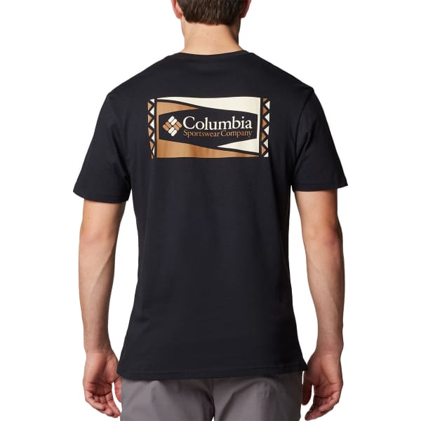 T-shirt COLUMBIA NORTH CASCADES SHORT SLEEVE TEE BLACK/HEX FLAG