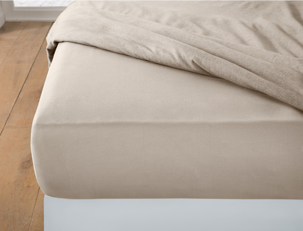 Drap-housse-Flanelle tissé-teint