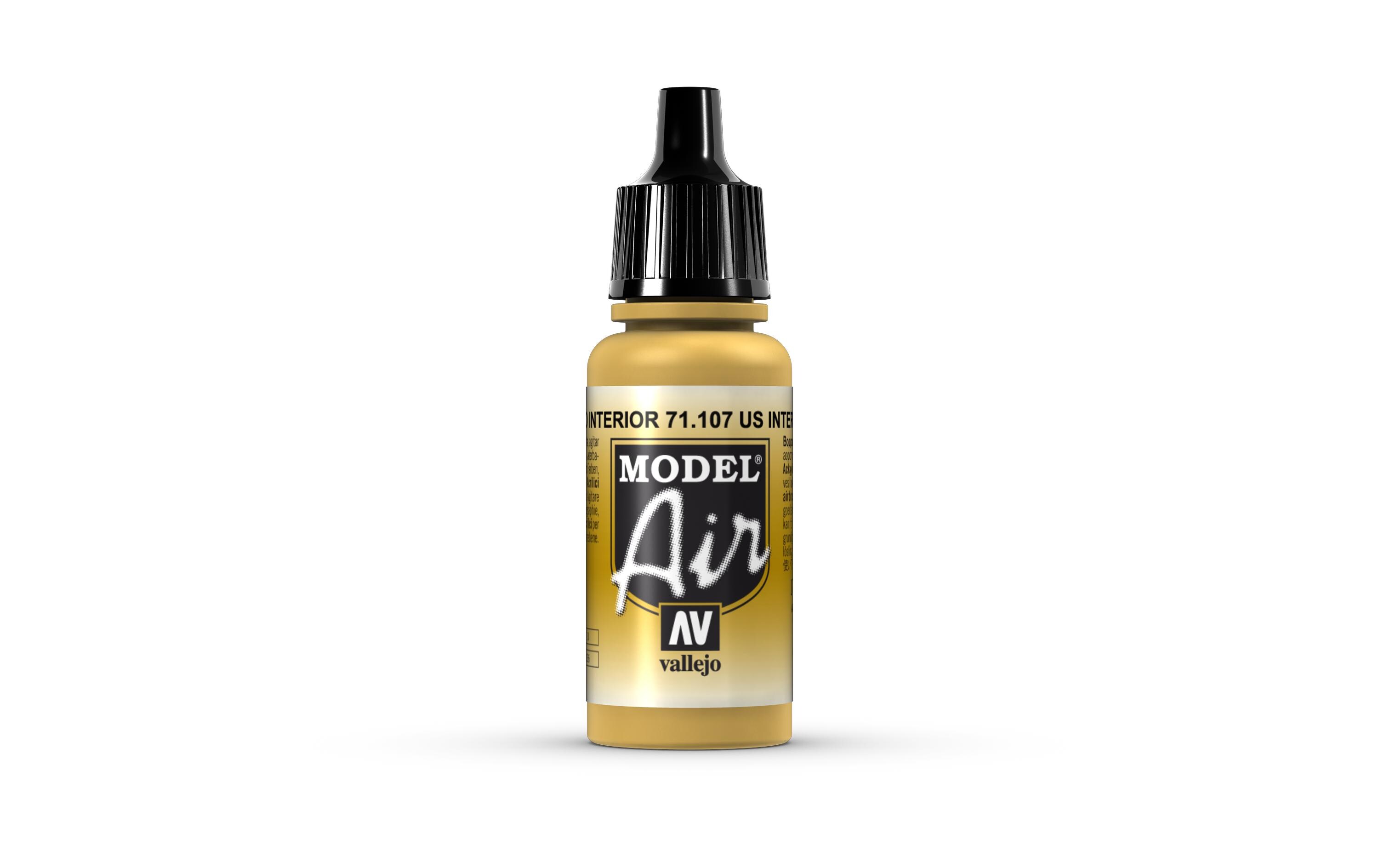 Airbrushfarbe US Interior Gelb 17 mlAcryl Model Air Color für Airbrush