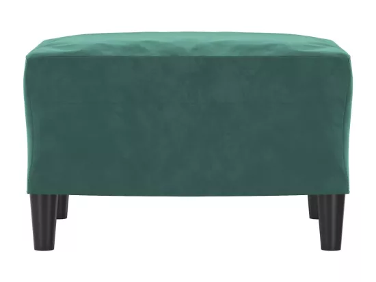 Repose-pied Vert foncé 60x50x41 cm Velours