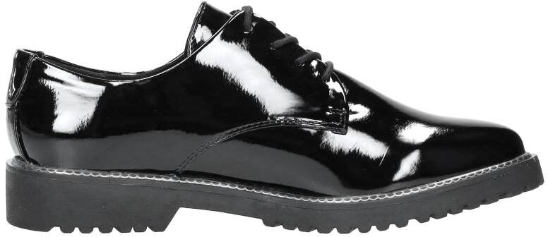 Marco Tozzi Veterschoenen Laag zwartlak
