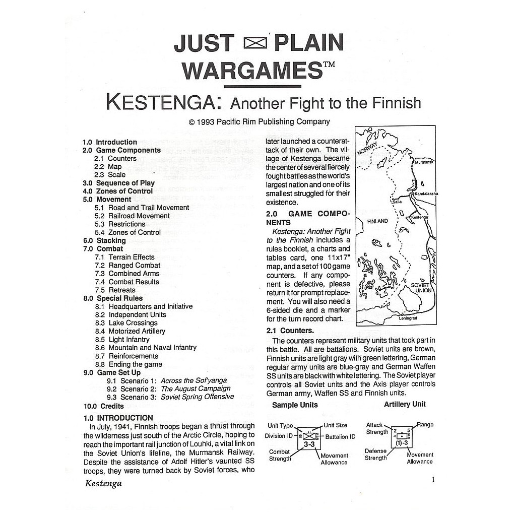 Salla 1941: A Fight to the Finnish - Ziplock Edition