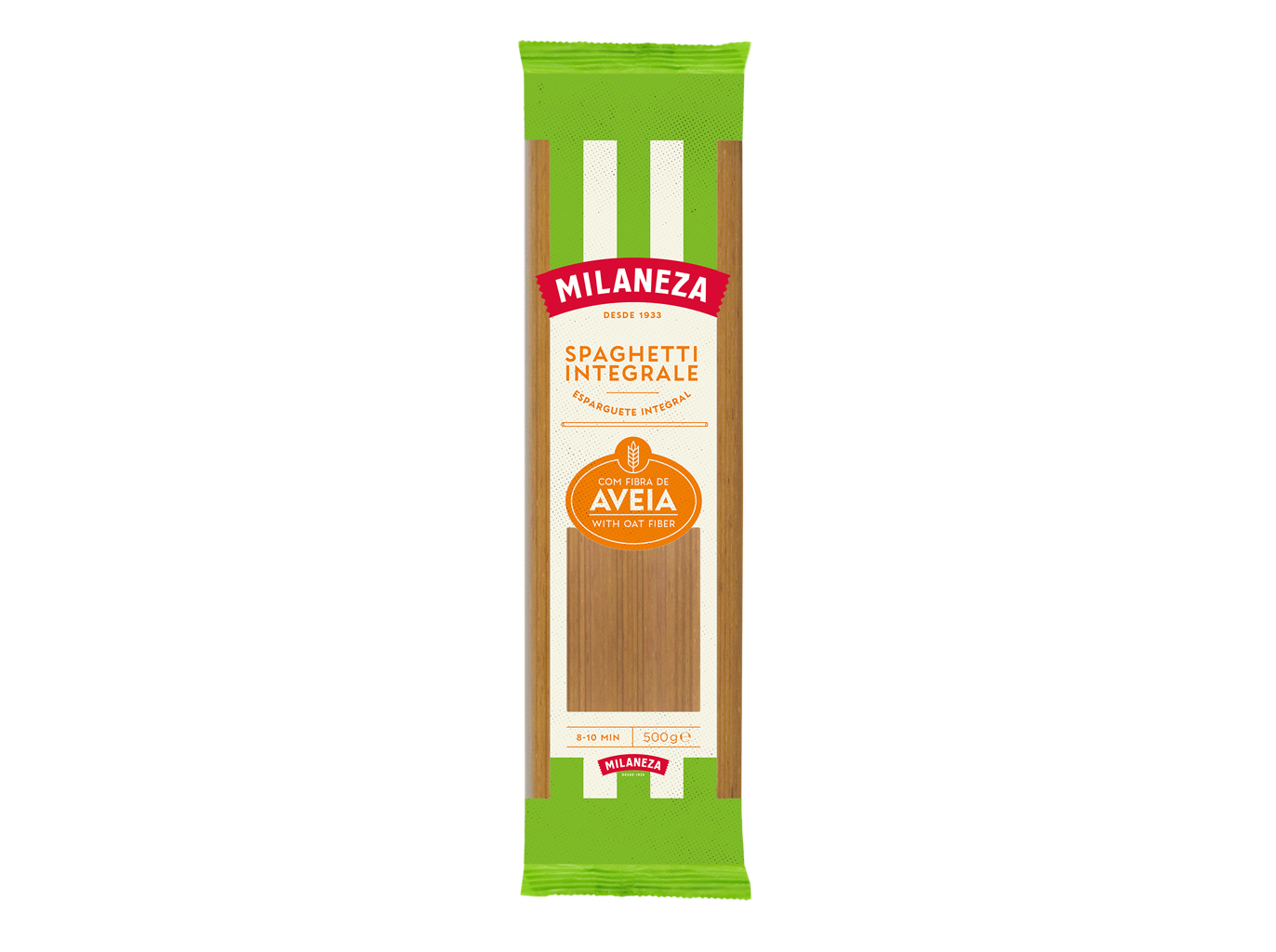 ESPARGUETE MILANEZA INTEGRAL AVEIA 500G