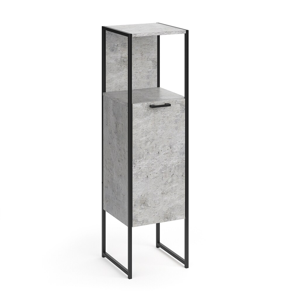 Vicco Badschrank Fyrk Beton Badezimmerschrank Midischrank Badregal 3 Fächer