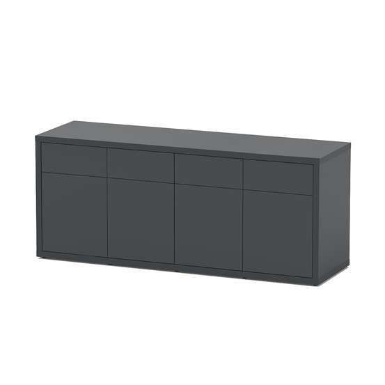Meuble d'aquarium avec 4 portes Sublime Gris L.200xP.60xH.83cm