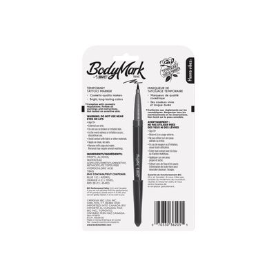 BIC BodyMark Henna Vibes - 3 marqueurs tatoo + 2 pochoirs