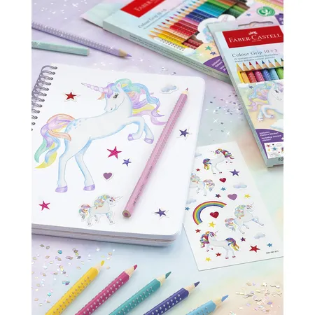 Faber-Castell Buntstifte Colour Grip Einhorn 10+3