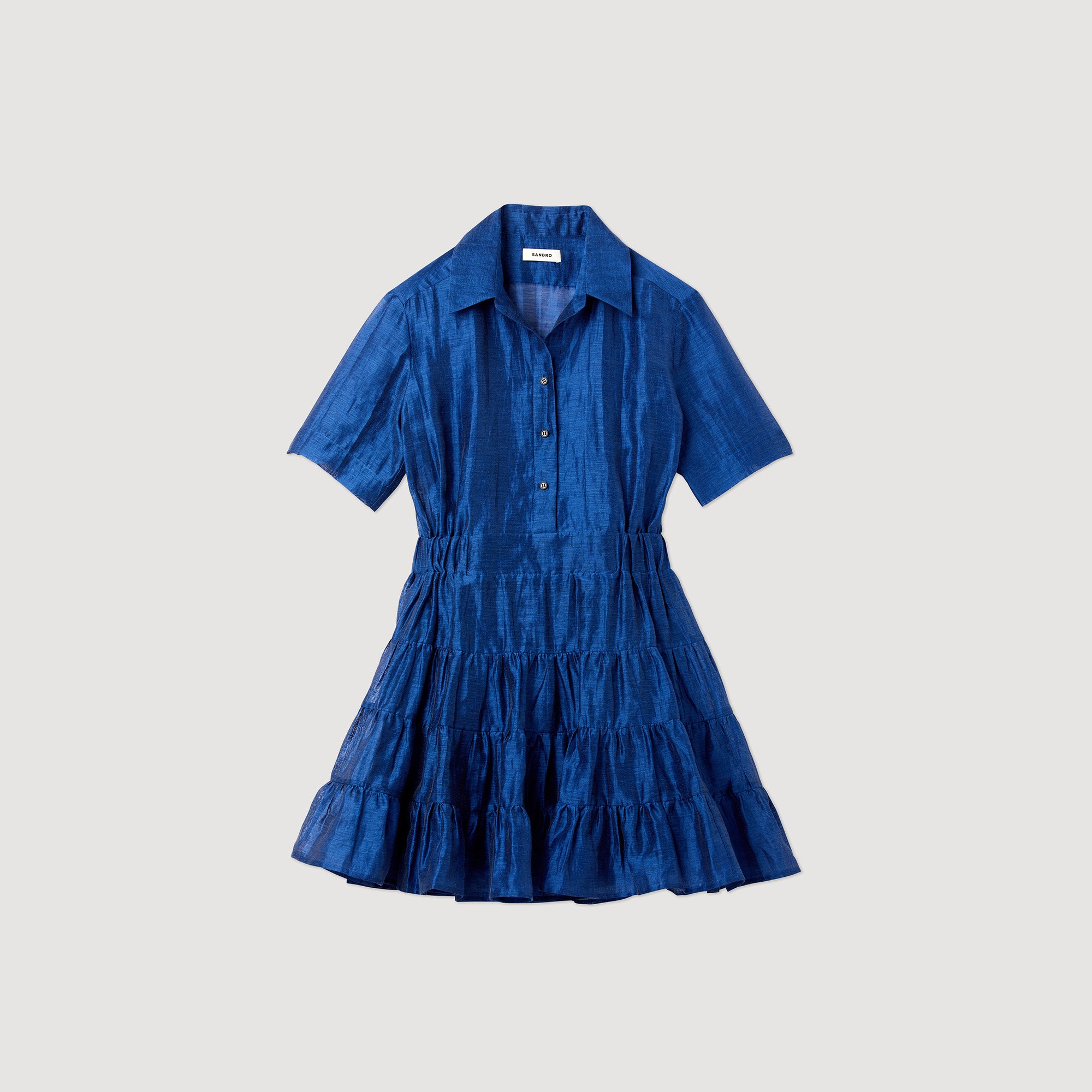 Robe courte volantee