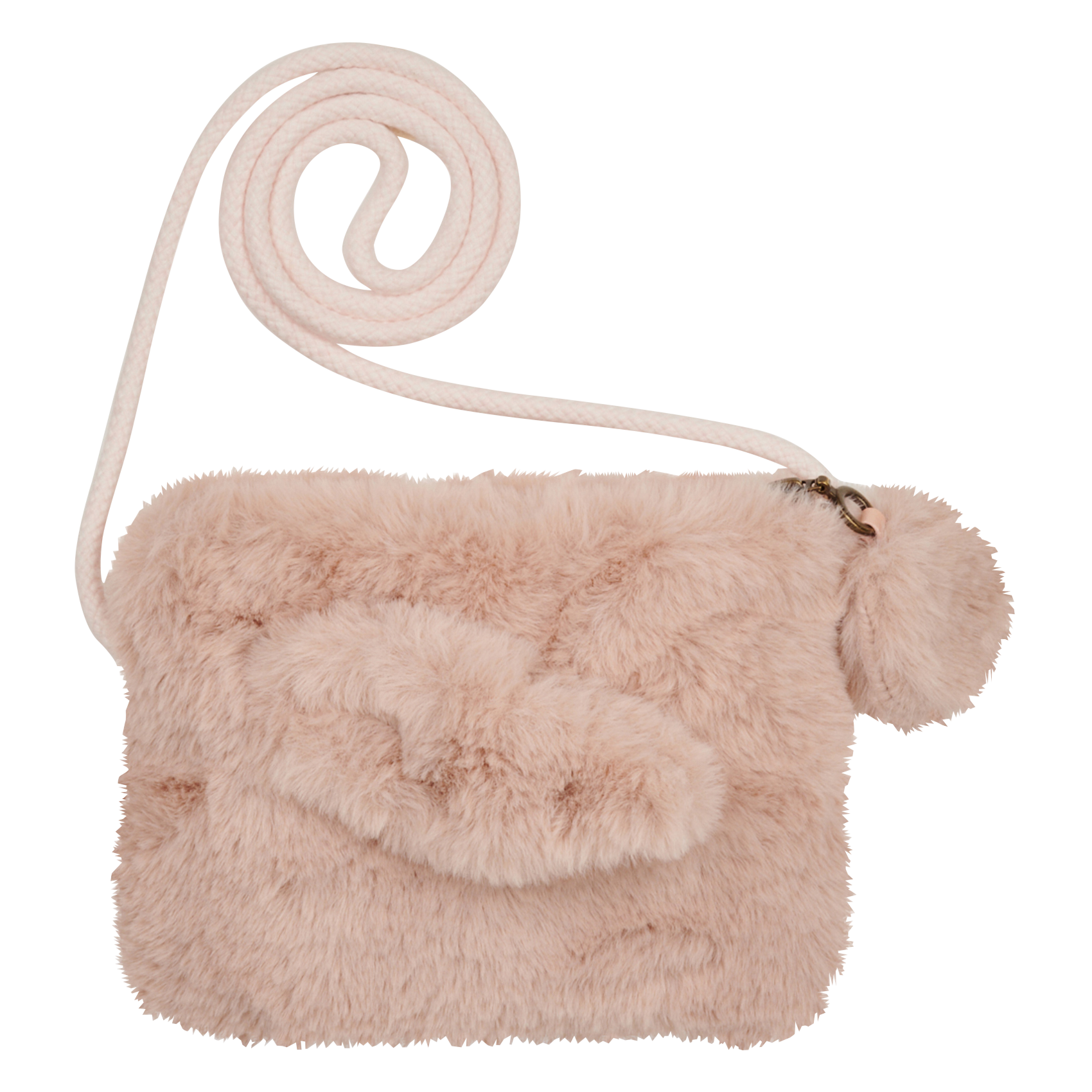 LAPINOO - Sac bandoulière en fourrure synthétique | Rose