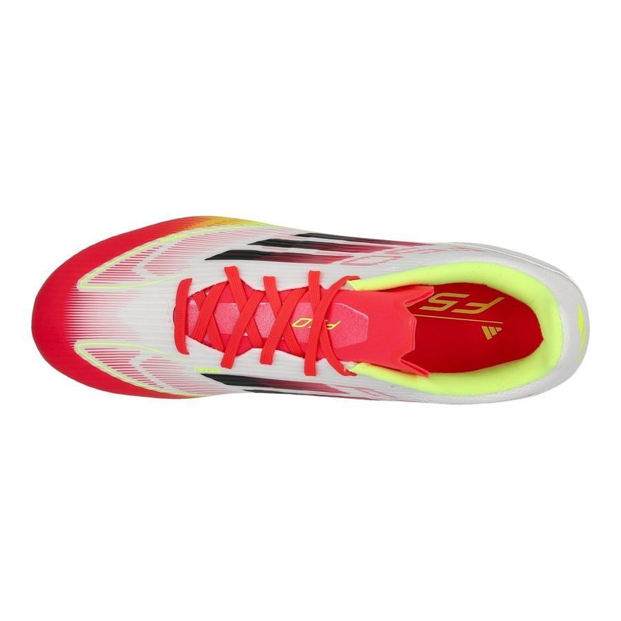 adidas F50 League FG/AG Pure Victory - Blanc/Noir/Jaune