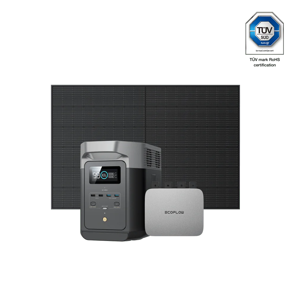 EcoFlow PowerStream Balkonkraftwerk mit 1 kWh Speicher 800W - DELTA 2
