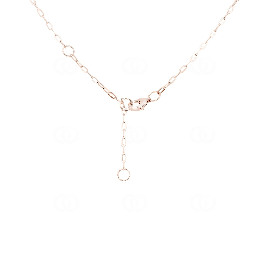 Collier mit Anhänger 750/18 K Roségold Evil Eye mit Edelsteinen
