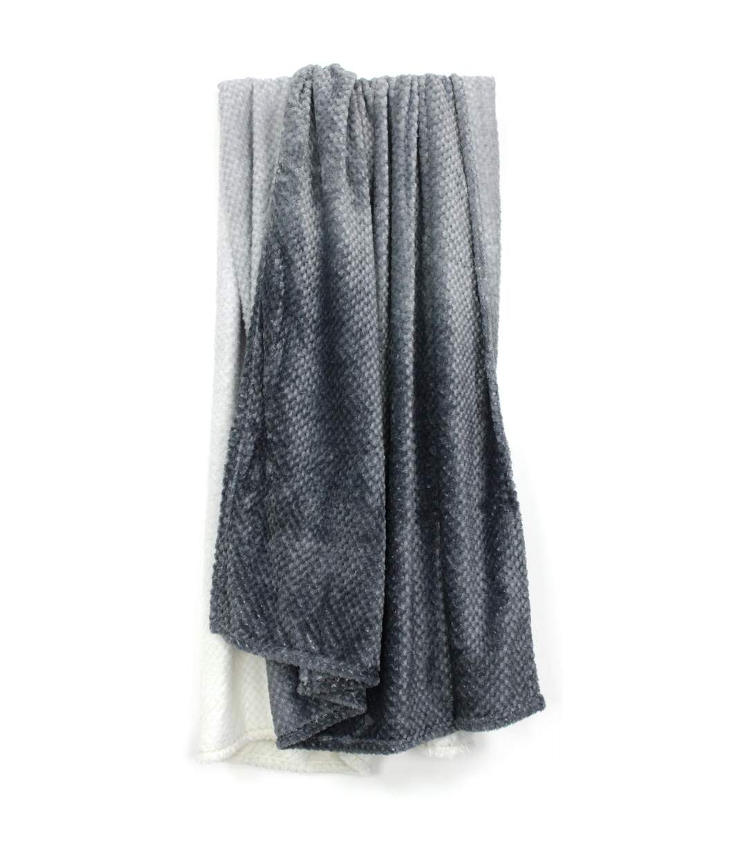 Plaid nid d'abeille 150x200 cm TIE AND DYE Gris