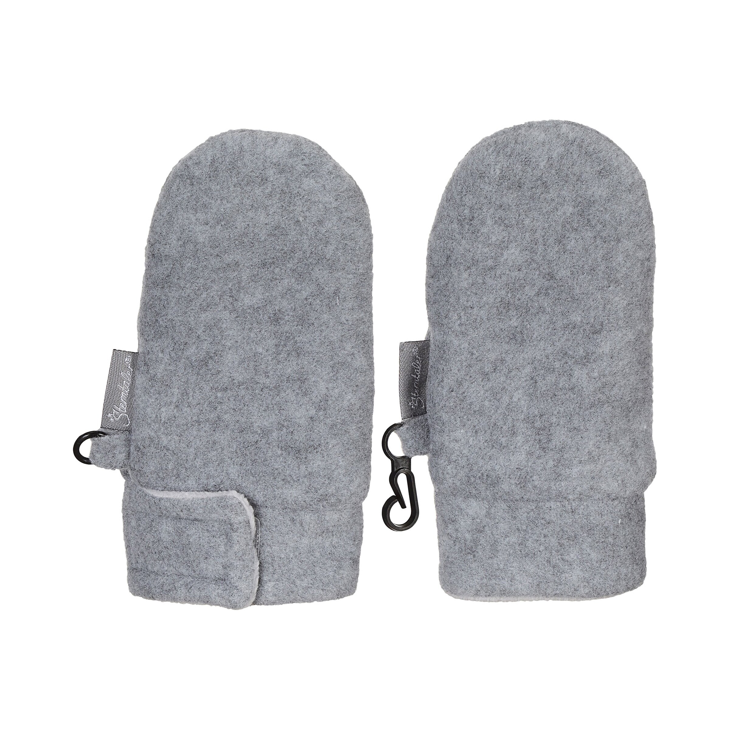 Sterntaler Plüsch-Fäustlinge silber