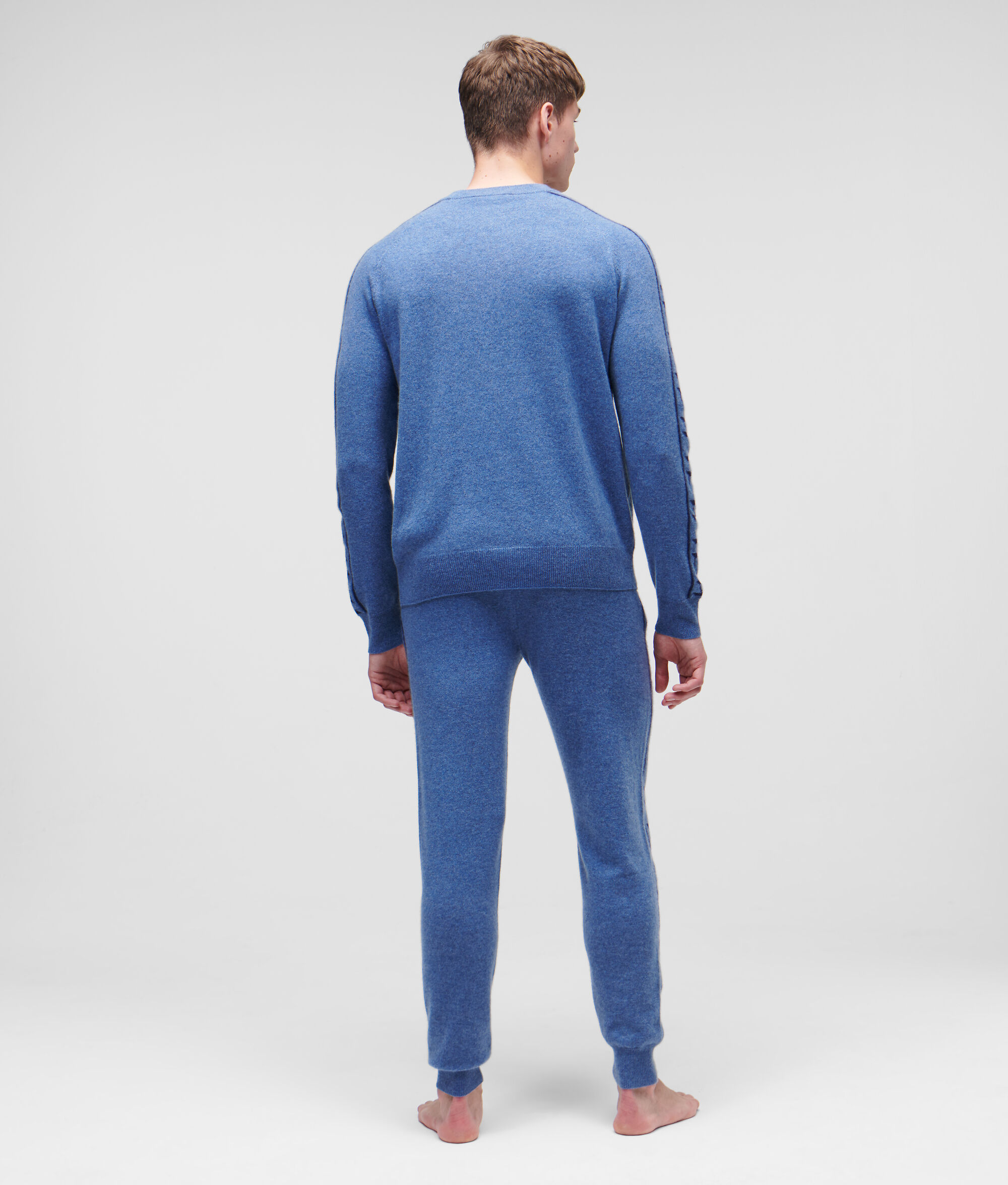 JOGGING KL MONOGRAM EN CACHEMIRE JACQUARD