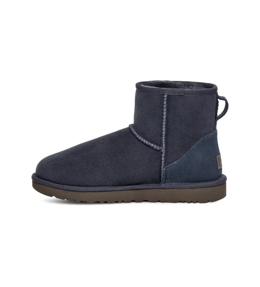 Botas de cano curto UGG W Classic Mini II em couro, azuis