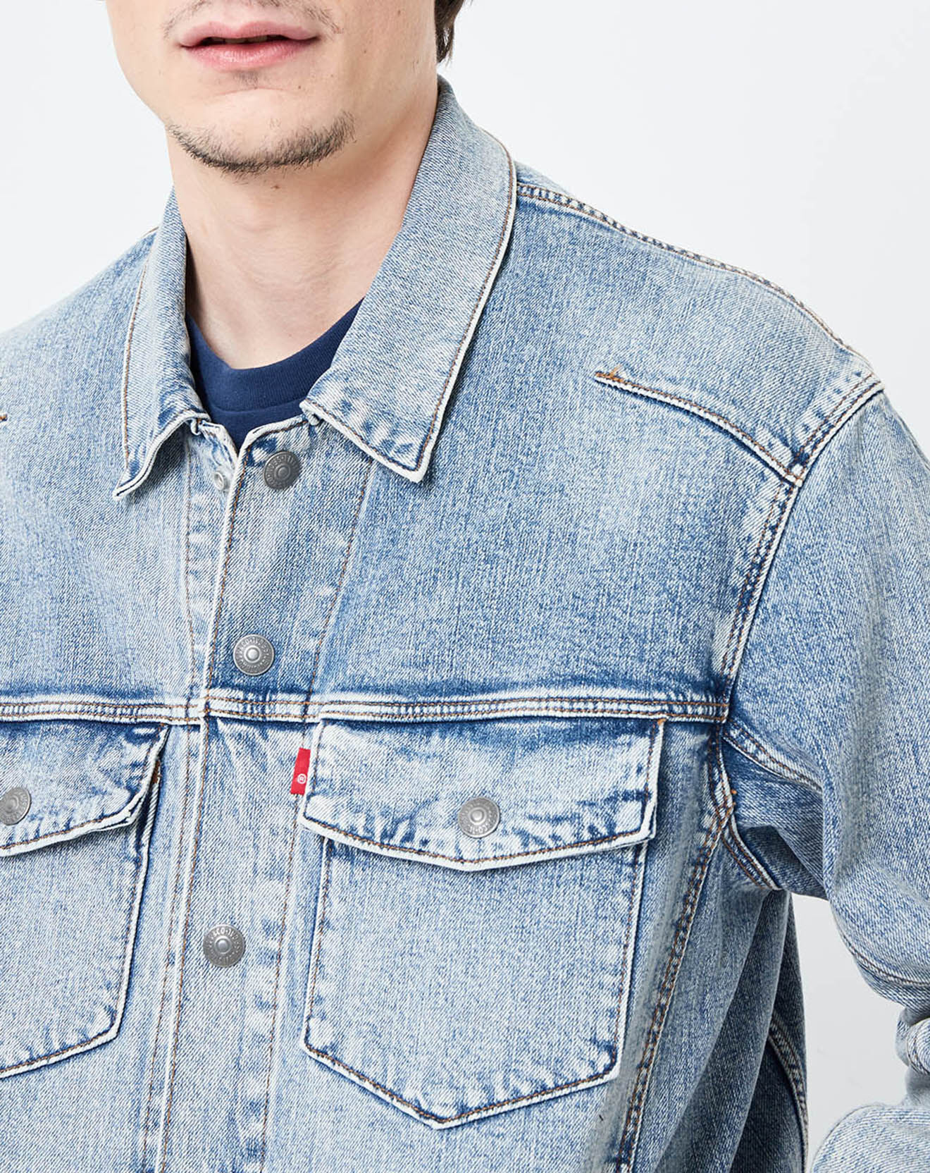 Levi's® Veste Trucker Sugarcubes bleue