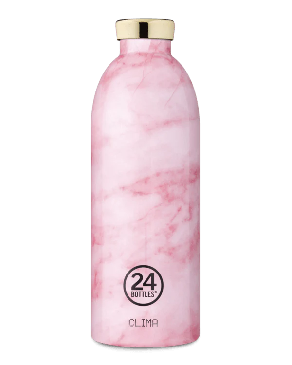 24Bottles  Clima flaske, Pink marble - 850 ml.