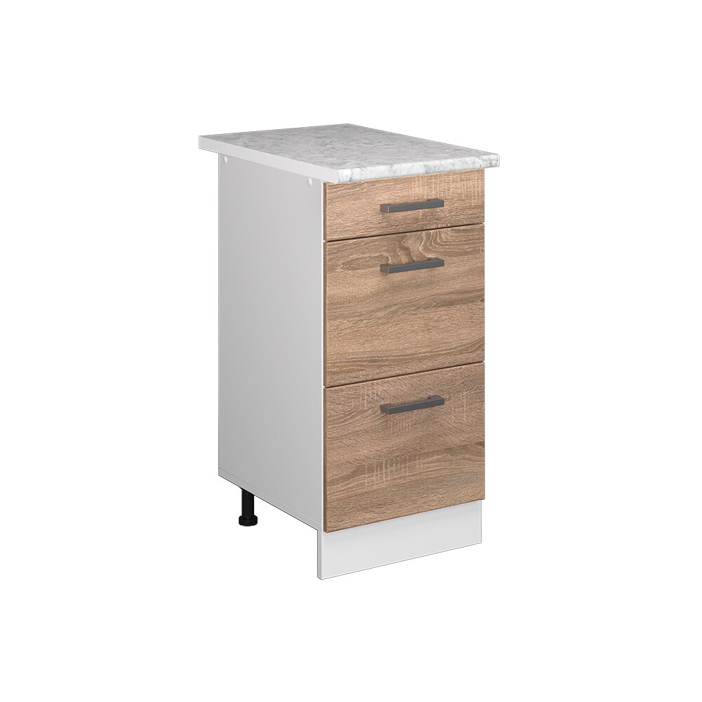 Vicco Schubladenunterschrank Küchenschrank Küchenzeile R-Line 40 cm Weiß Sonoma Schublade Arbeitsplatte