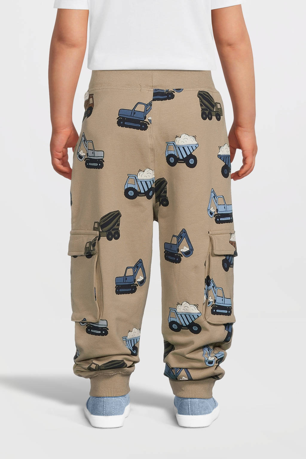 NAME IT regular fit cargobroek NMMNAPPE met all over print zand