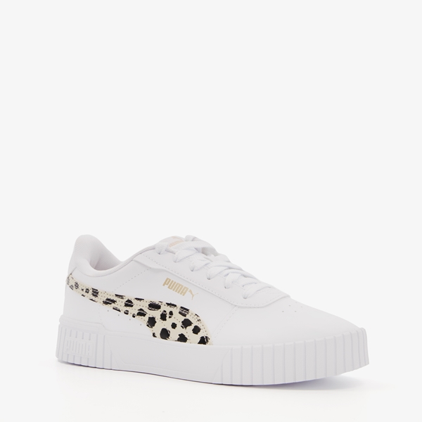 Puma Carina 2.0 Animal kinder sneakers wit