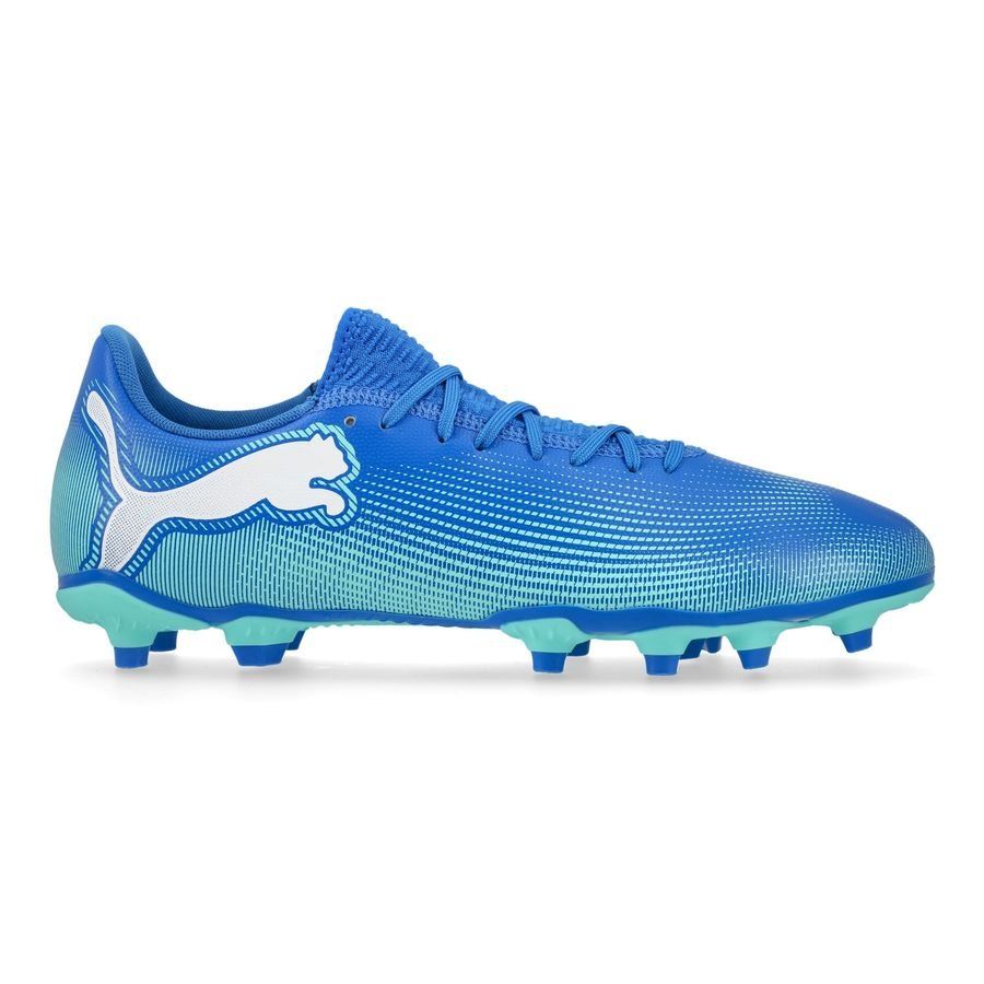 PUMA Future 7 Play FG/AG Formula - Bleu/Menthe/Blanc