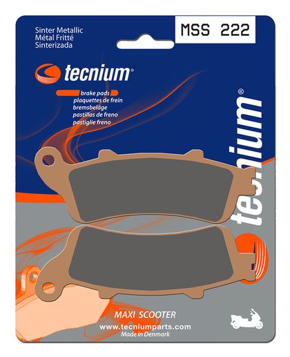 Plaquettes de freins Tecnium Maxi Scooter métal fritté - MSS222