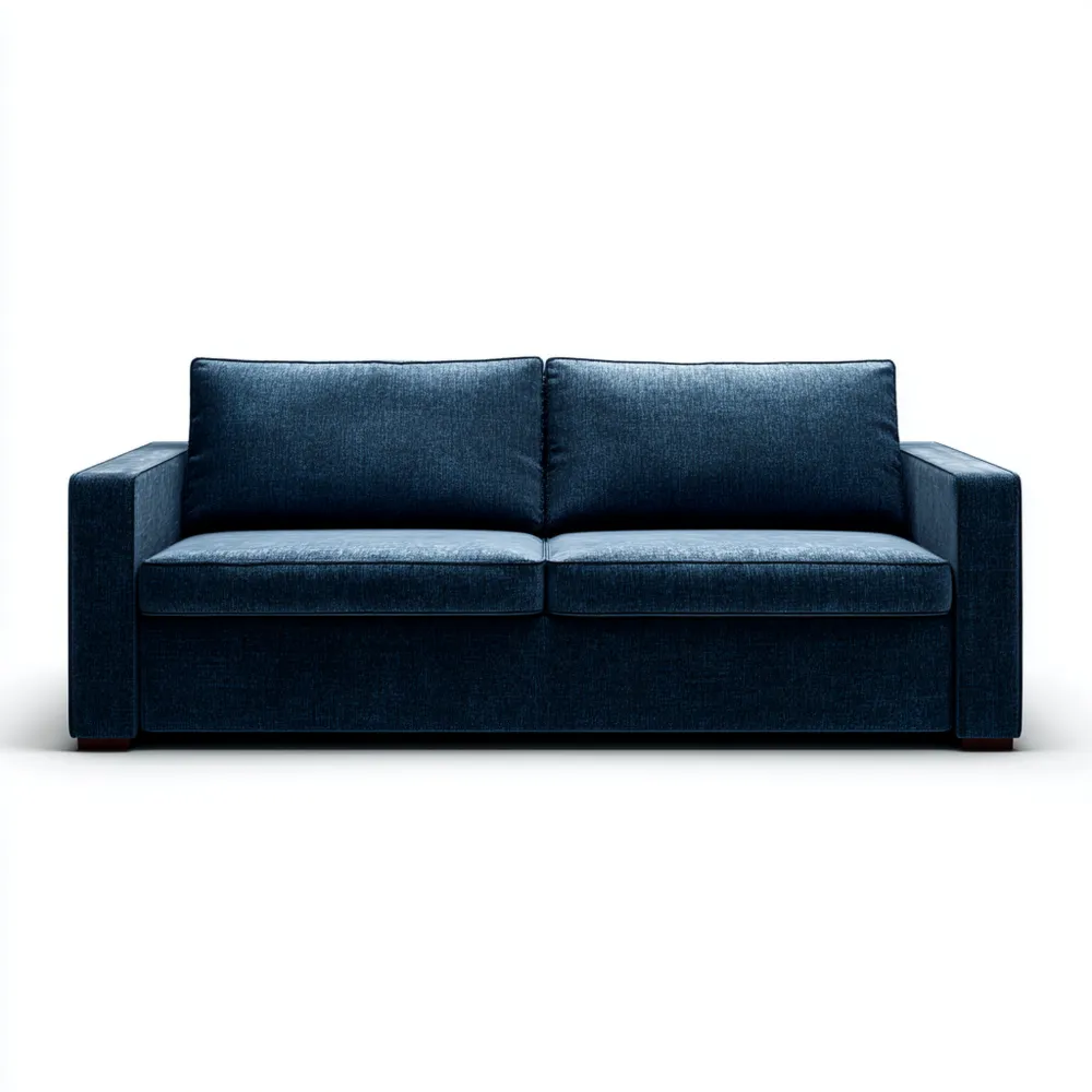 2-Sitzer-Sofa Stoff 180x90x85 cm - Dunkelblau - Modernes Design