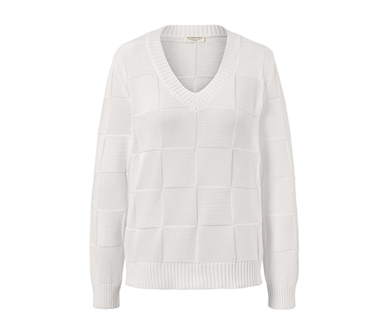 Pullover mit Karostruktur