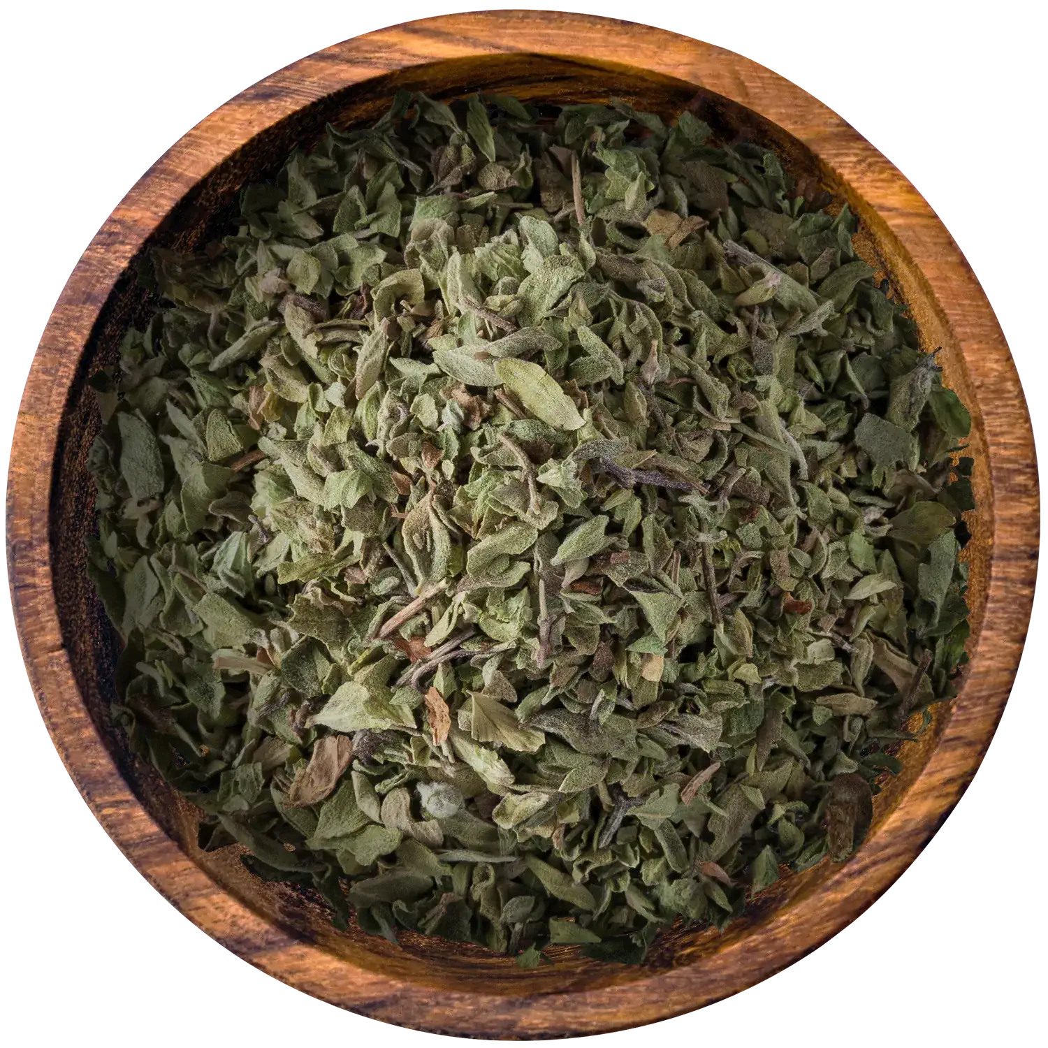 Oregano, gerebelt, im Glas