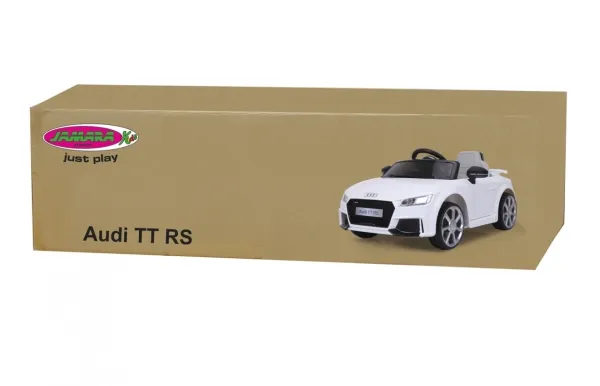 Jamara Audi TT RS, 3 År, 4 hjul, Hvid, Batterier påkrævet