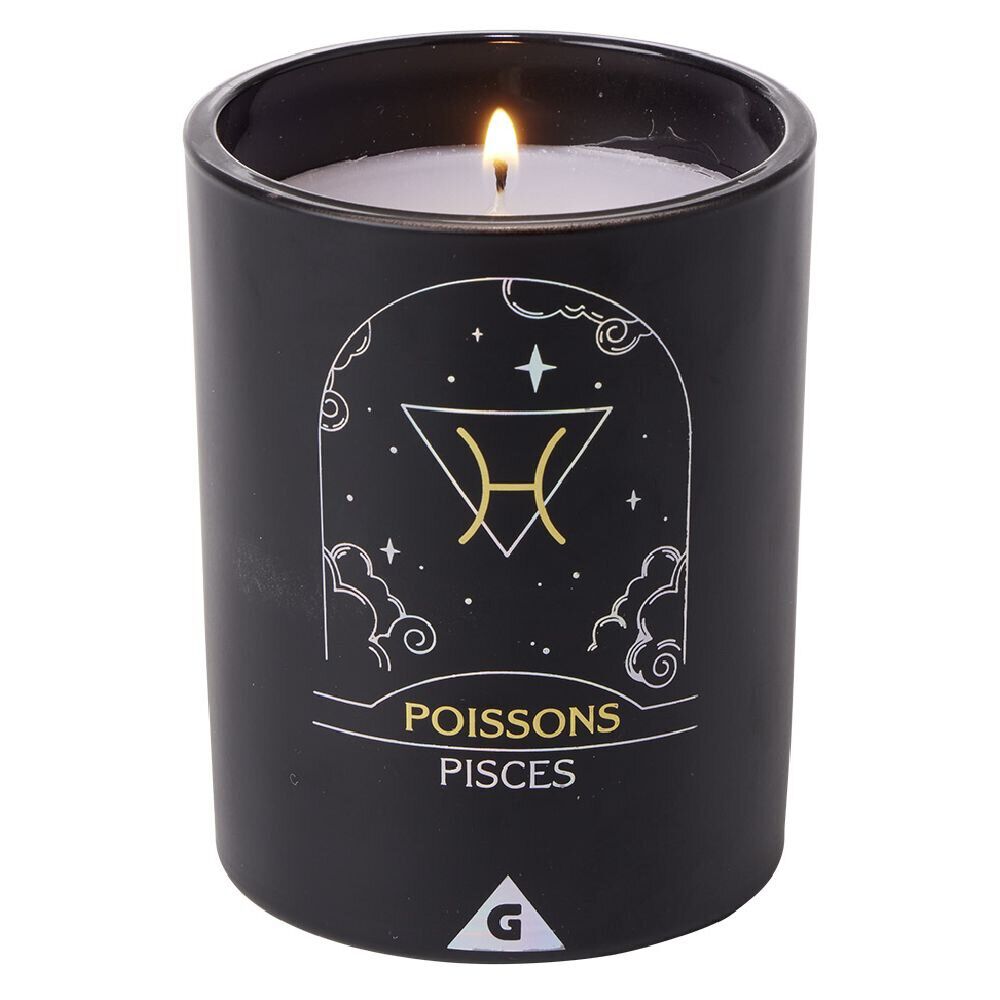 Bougie bijou argenté signe astro Poisson senteur ylang-ylang 36H