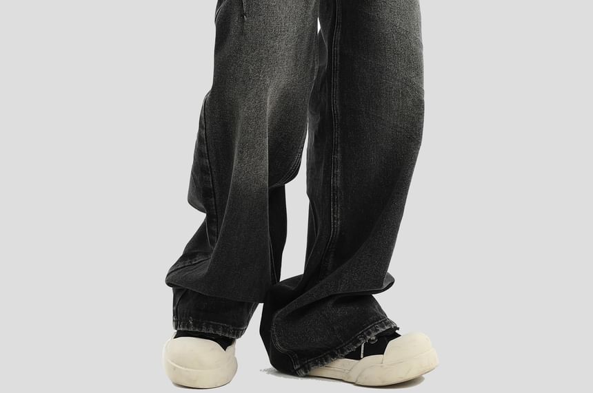 INStudio - Matching jeans met rechte pijpen en middelhoge taille