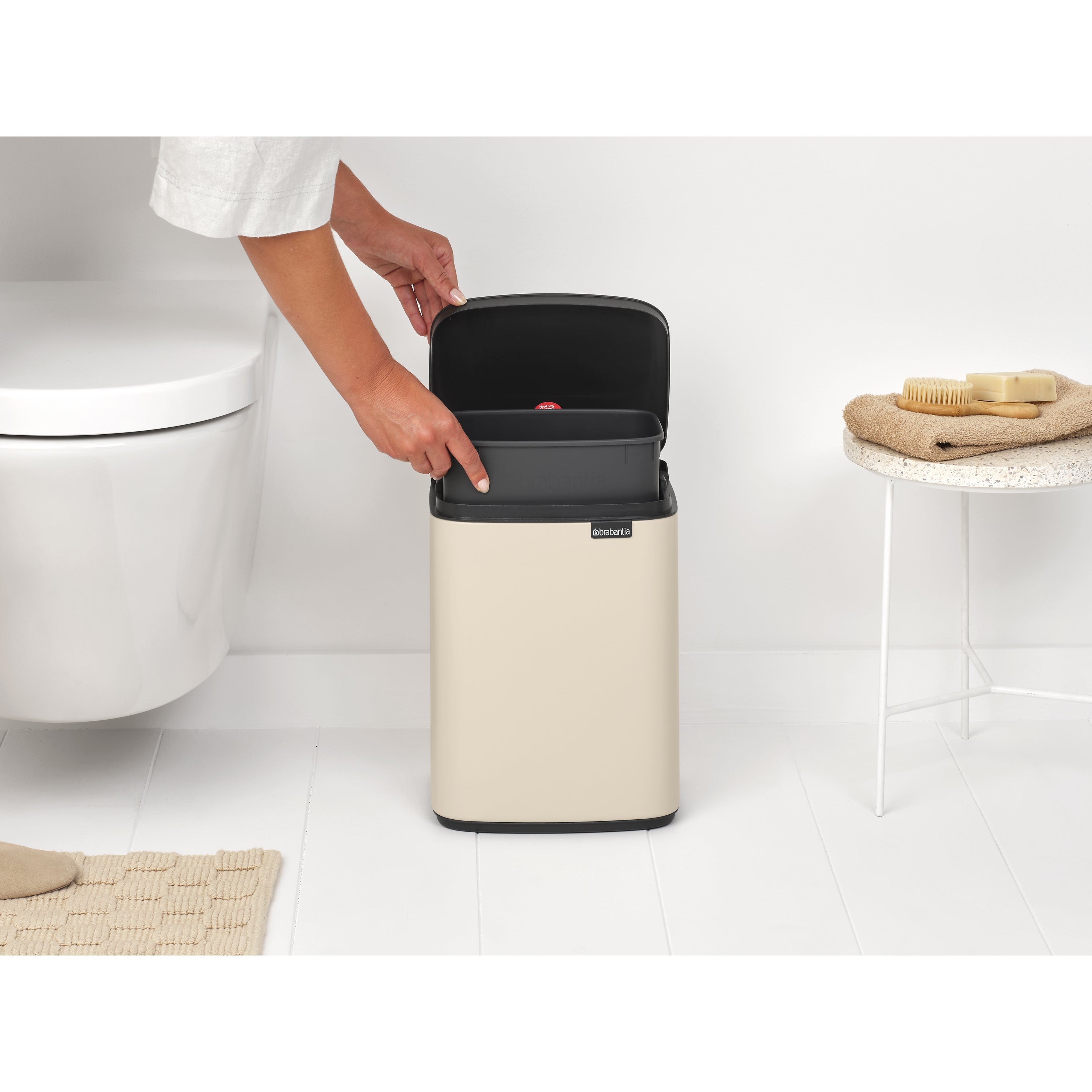 Brabantia Bo Prullenbak 7 L - Soft Beige