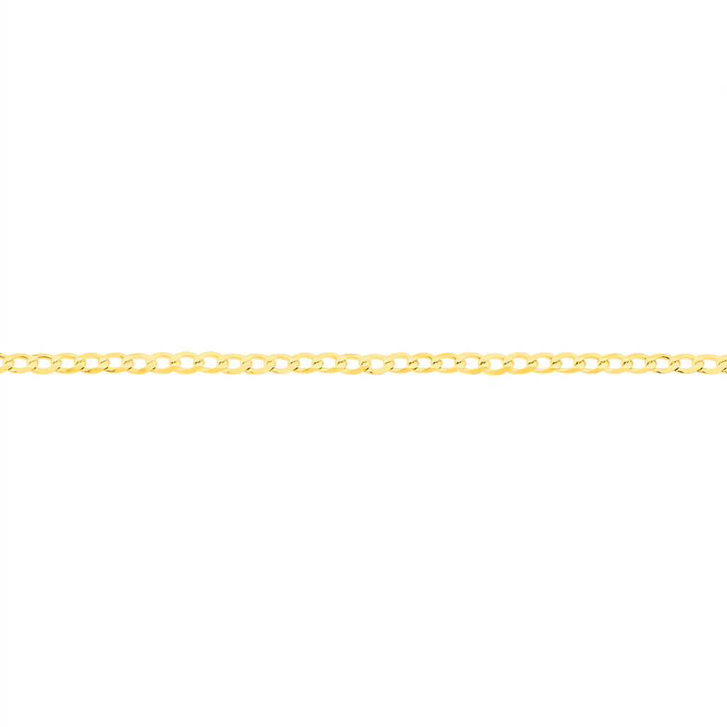 Bracelet Fermine Maille Gourmette Or Jaune