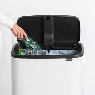brabantia Mülleimer BO TOUCH BIN HI 2 x 30 Liter white