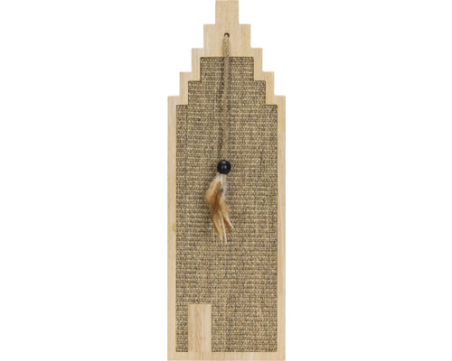 Krabplank ontworpen door Lotte Berit, hout, zeegras, 20 x 3 x 60 cm, beige