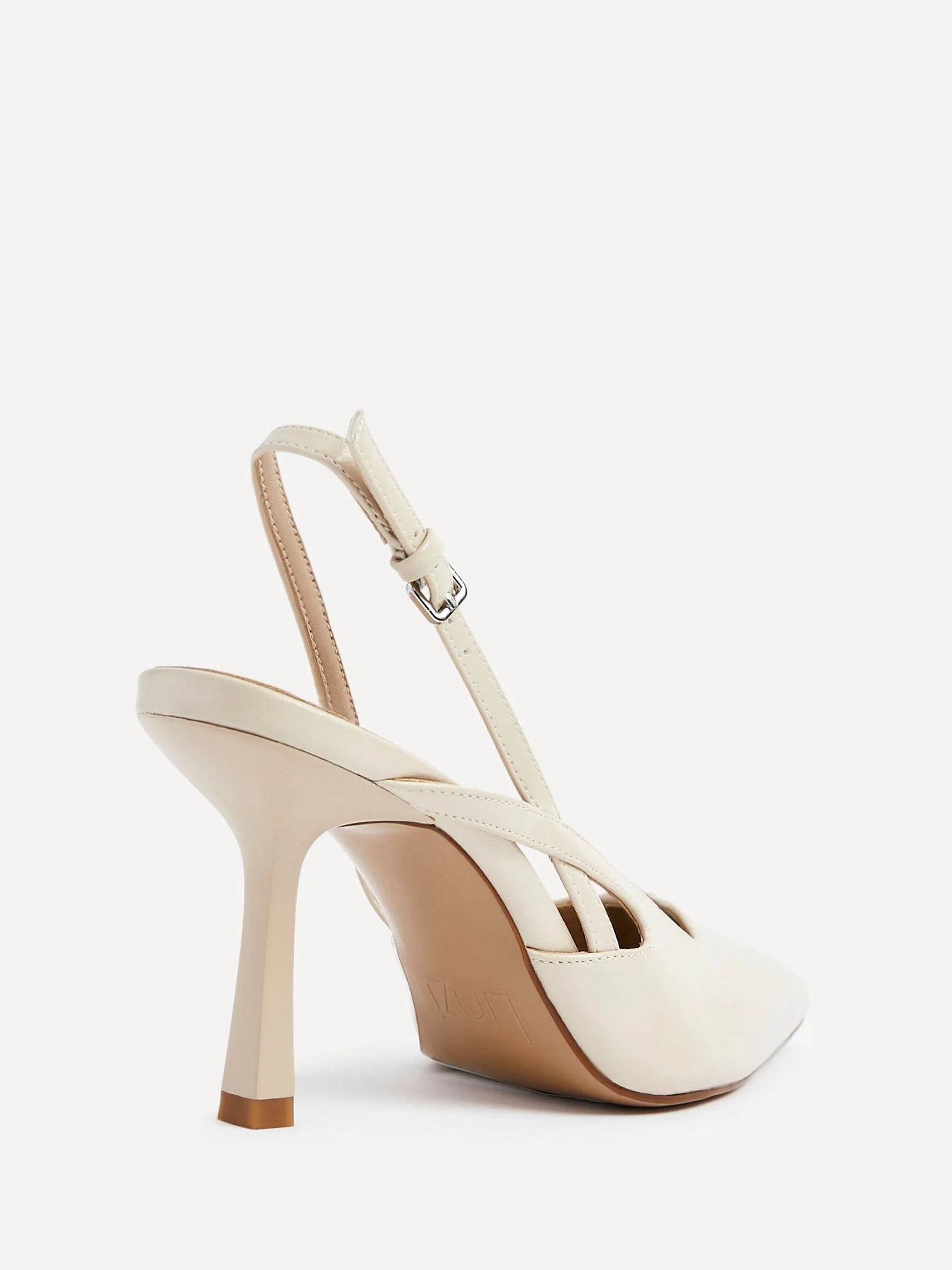 Licht beige - Linzi Rhea Slingback hakken