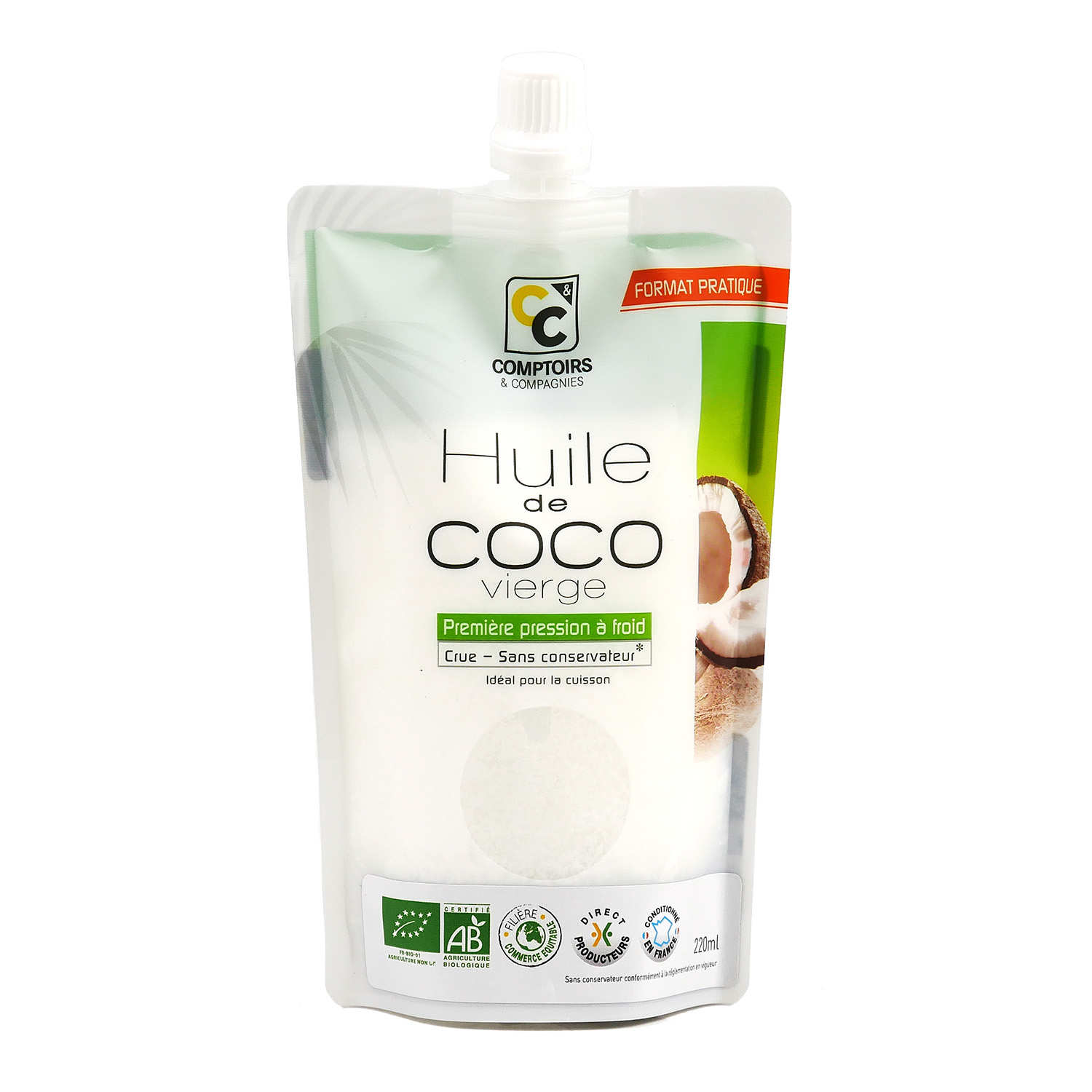 Huile de coco vierge bio