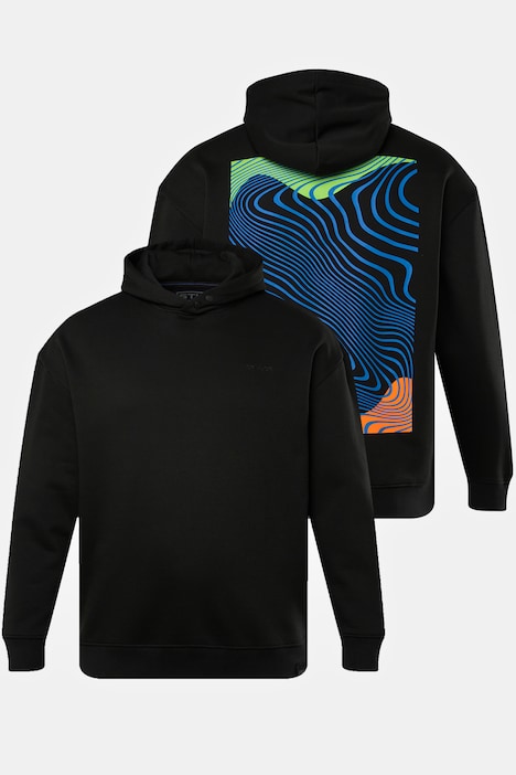 STHUGE Hoodie, oversized, Kapuze, Rückenprint, bis 8 XL