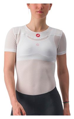 Maillot De Corps Manches Courtes Femme Castelli Pro Issue 2 Blanc