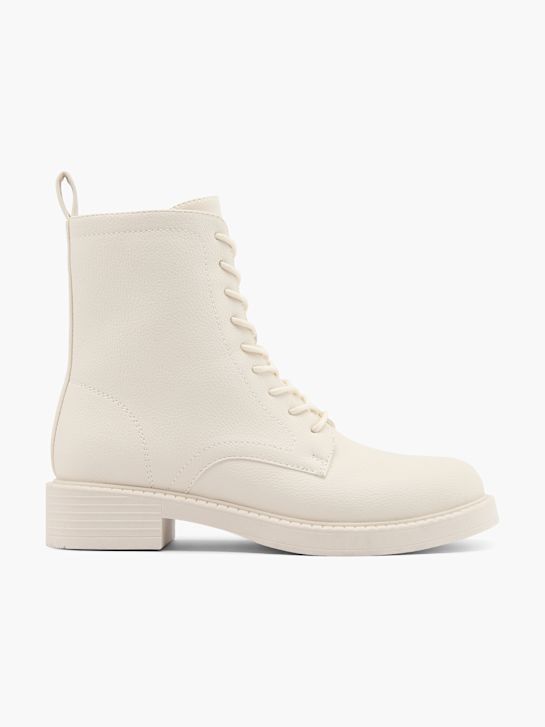 Graceland Schnür-Stiefelette Weiss