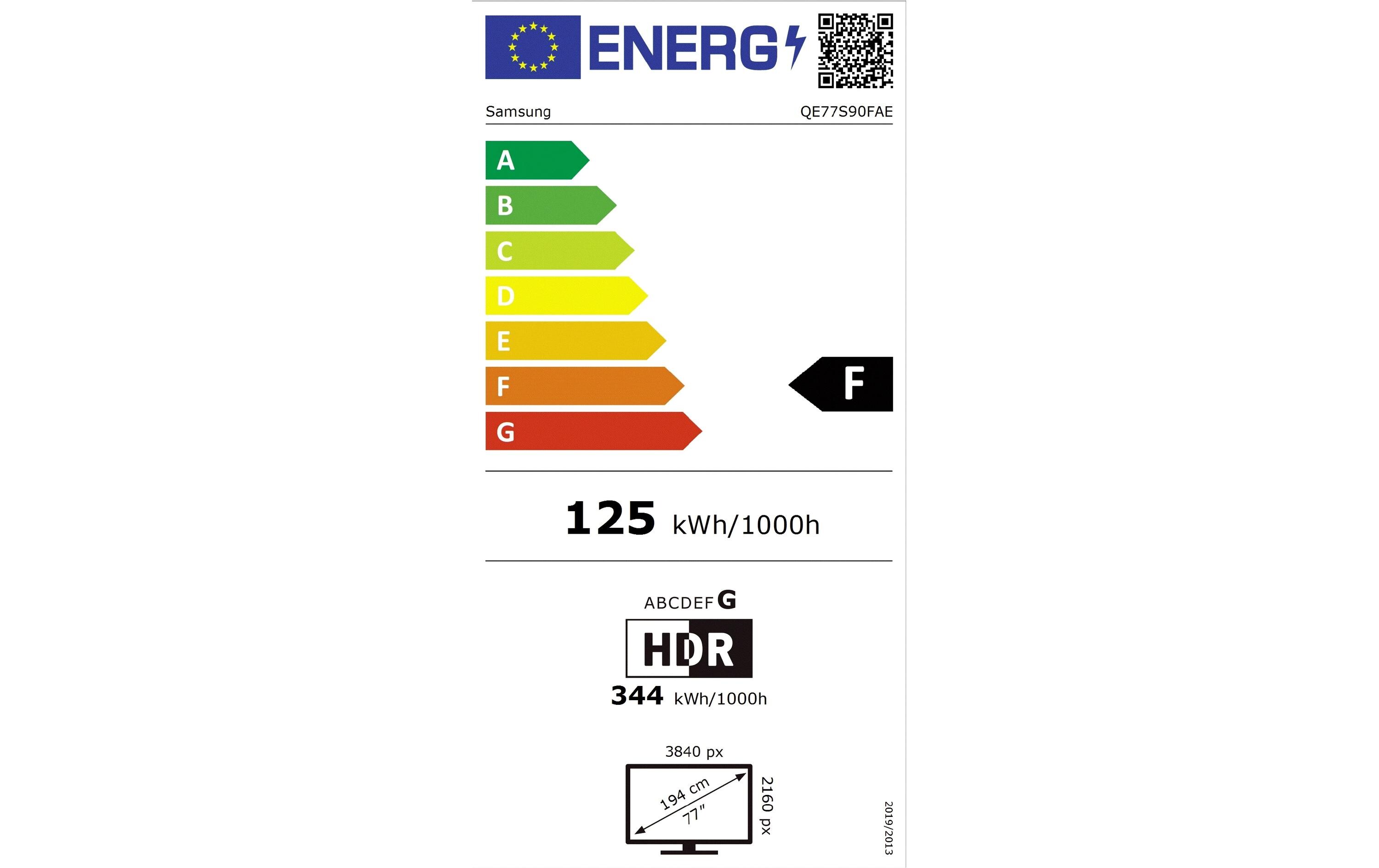 TV QE77S90F 77'' S90F OLED 4K AI TV, 2025<br>120 Hz (Up to 144 Hz), 4K (3.840 x 2.160), NQ4 AI Gen3 Processor, 40W 2.1CH