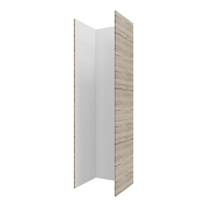 Côté de remplacement pour colonne électroménager Goodhome Pachira Bois clair H. 219 cm x l. 57 cm x Ep. 18 mm