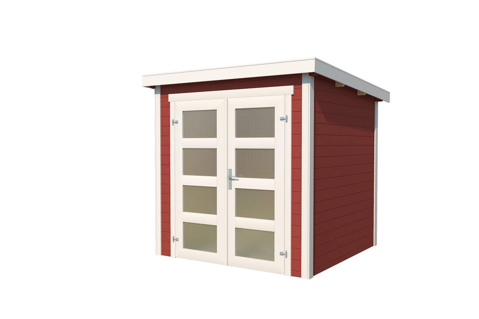 Gartenhaus ZAMBEZI II - schwedenrot - Fichte massiv - 200x250 cm