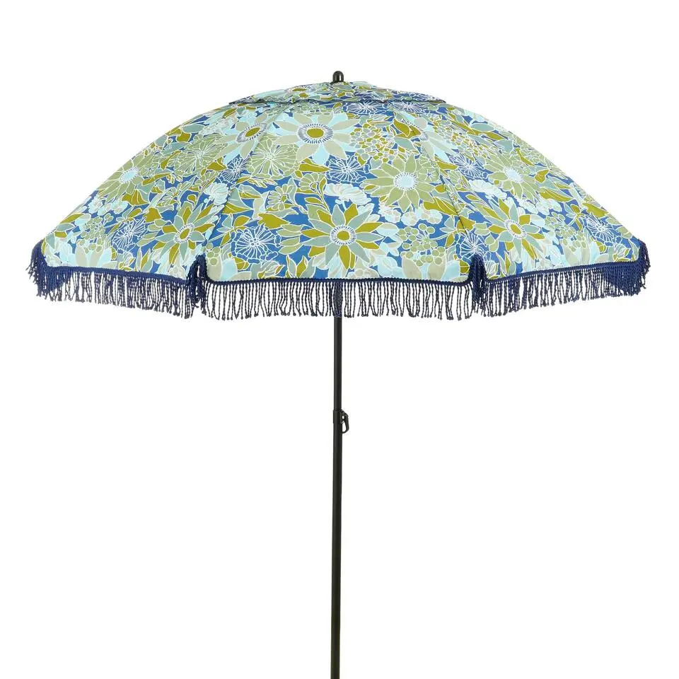 Mica Decorations Parasol - H238 x Ø220 cm - Blauw