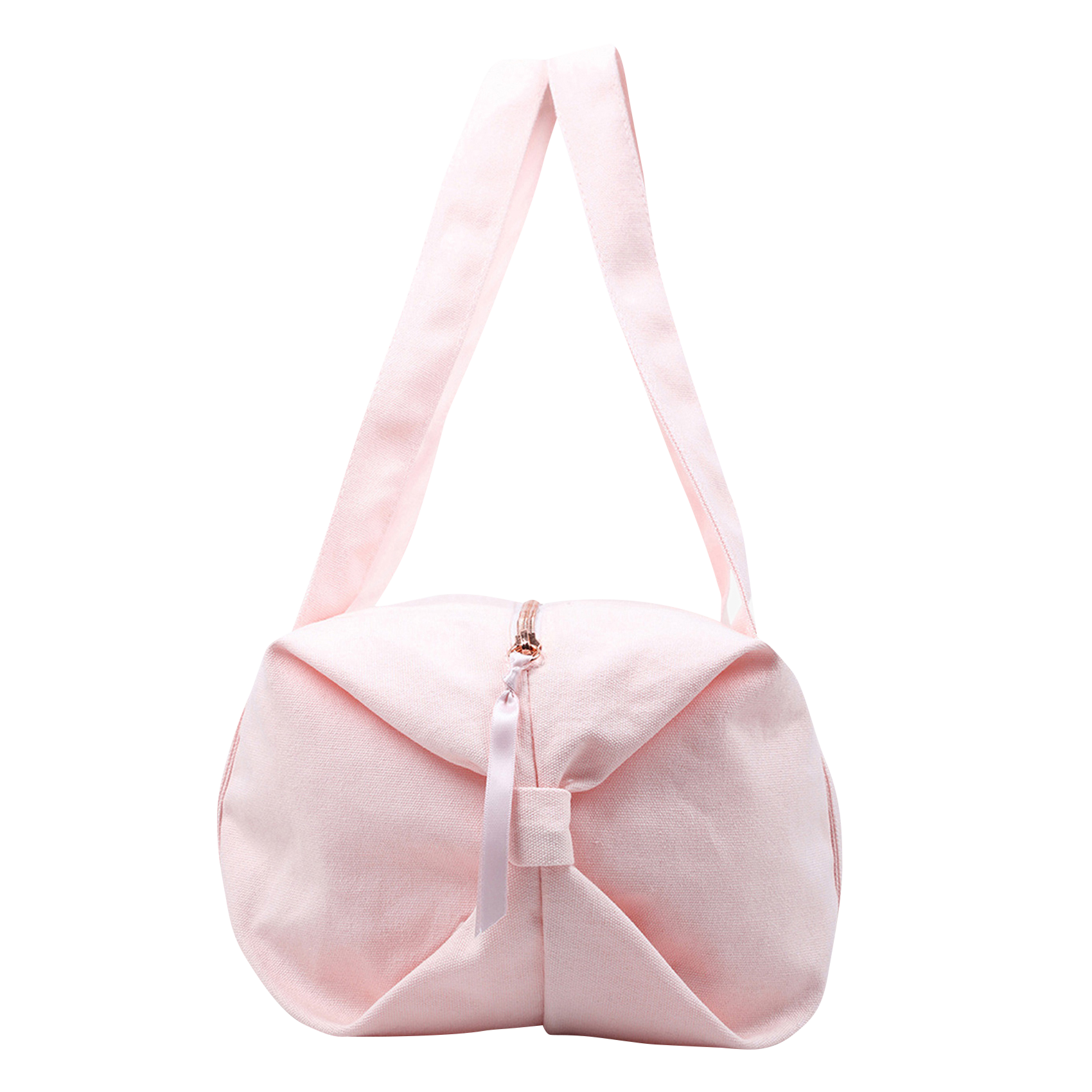 Polochon moyen zippé en coton | Rose