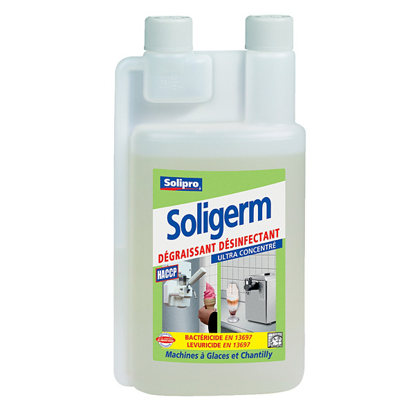 Dégraissant désinfectant HACCP machines à glaces Solipro Soligerm 1 L